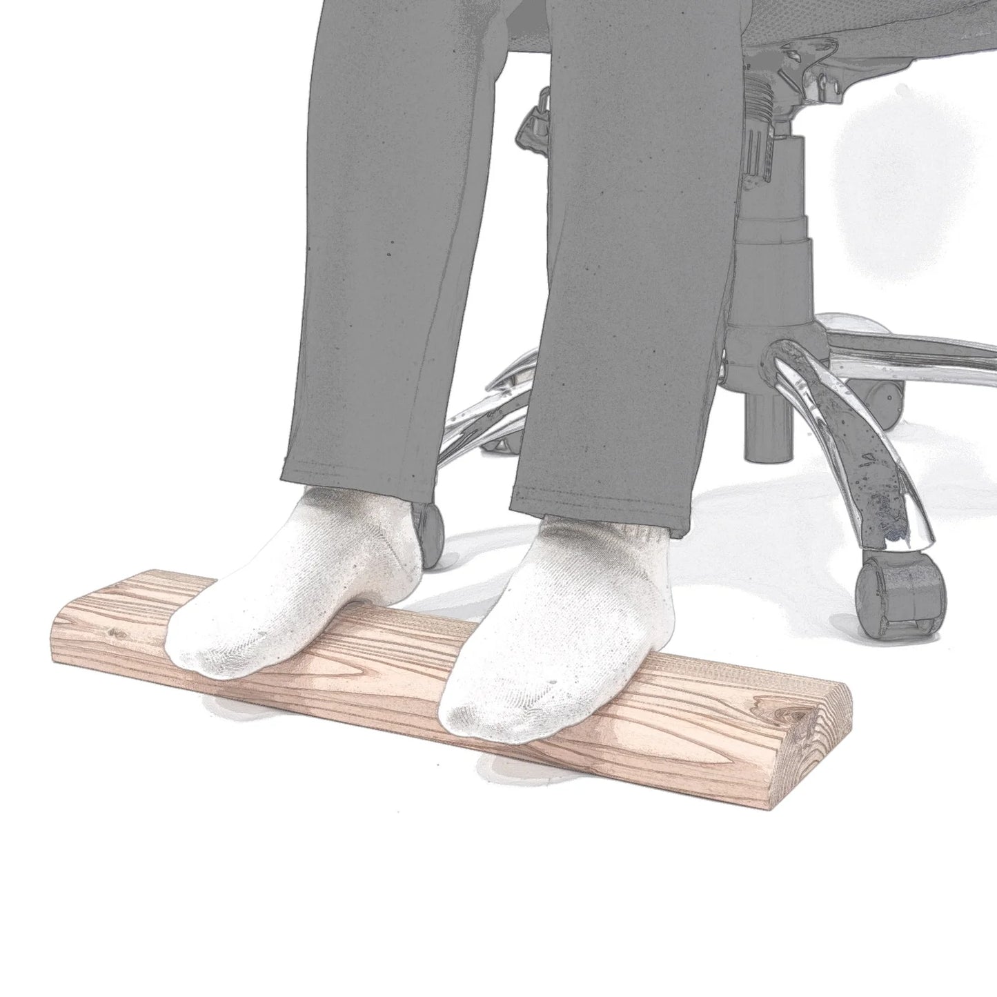 吉野杉 フットレスト