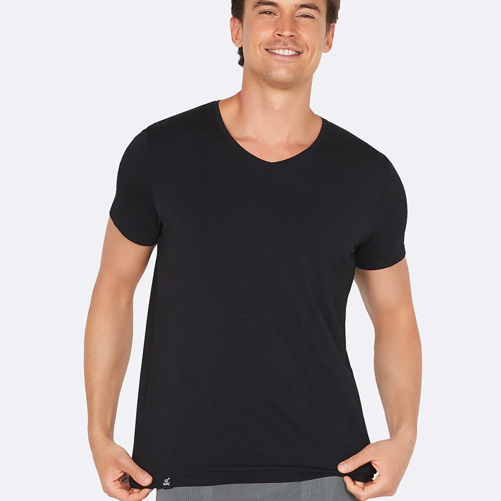 BOODY メンズ Vネック Tシャツ